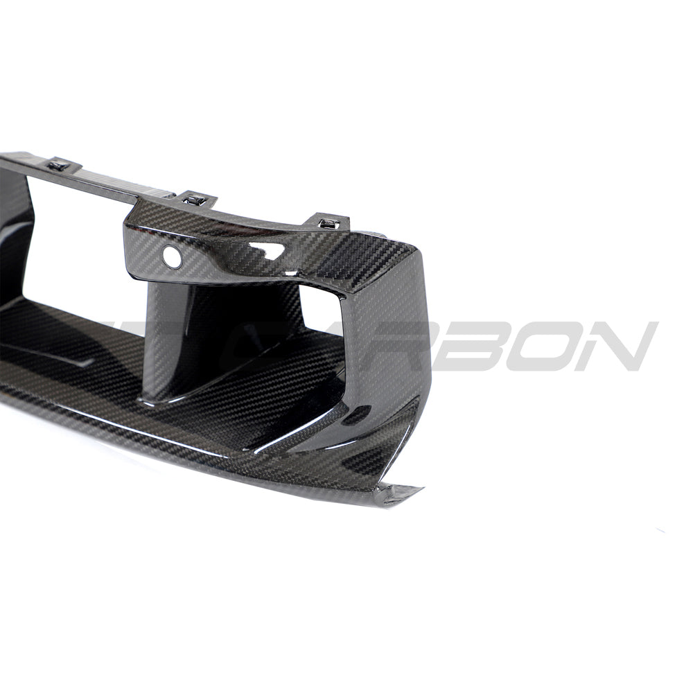 CT Design BMW M2 G87 Carbon Fibre/Fiber Front Lower Grille/Grill Center/Centre Intake Insert Surround Trim | Front Bumper Air Duct Radiator Intake Cover | 2023-2025