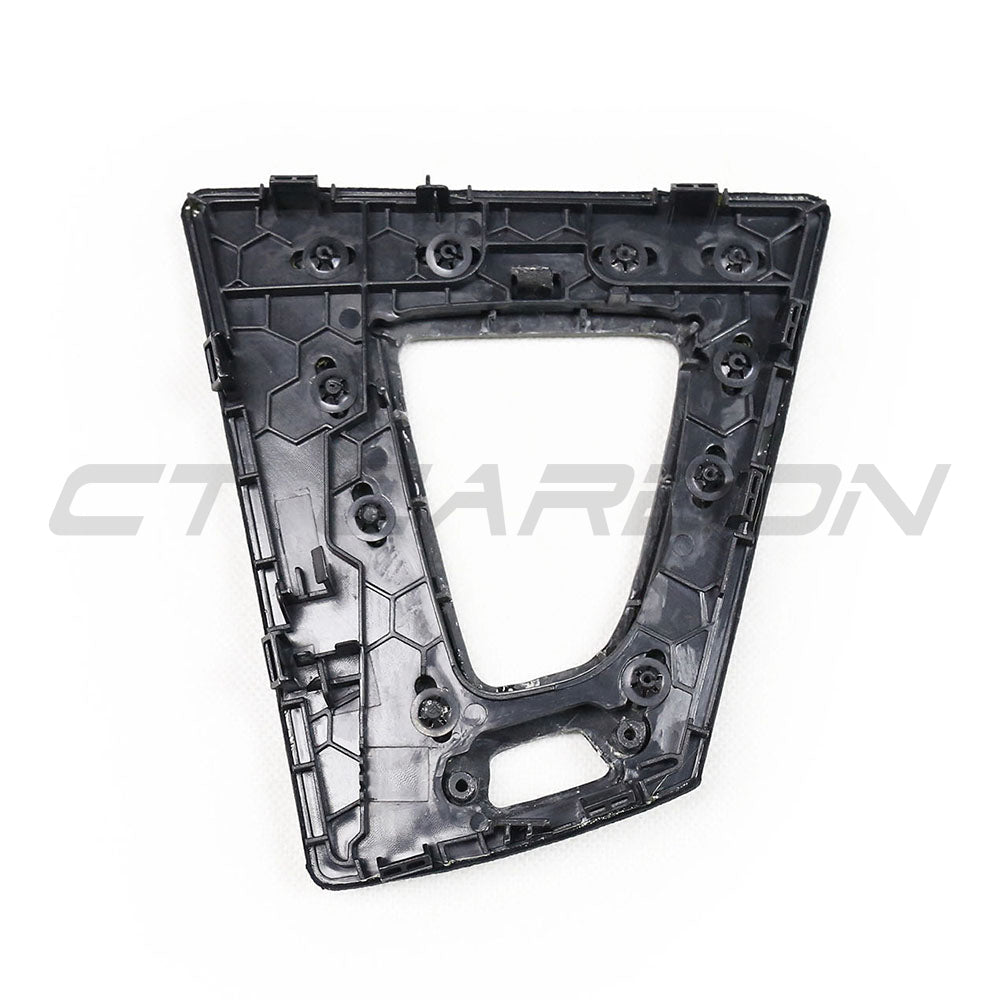 BMW M2 Competition M3 M4 F87 F80 F82 F83 (F8X) DCT Gear Shift/Selector Shifter Surround Bezel / Gear Lever Frame – Alcantara & Real Carbon Fibre/Fiber Centre Console Trim (LHD, Left-Hand Drive) | CT Carbon