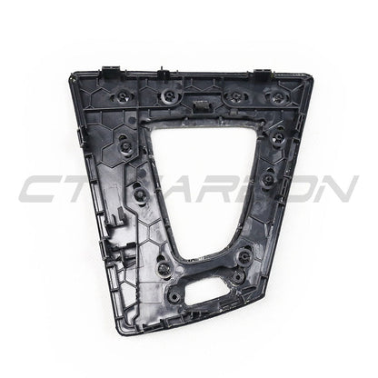 BMW M2 Competition M3 M4 F87 F80 F82 F83 (F8X) DCT Gear Shift/Selector Shifter Surround Bezel / Gear Lever Frame – Alcantara & Real Carbon Fibre/Fiber Centre Console Trim (LHD, Left-Hand Drive) | CT Carbon