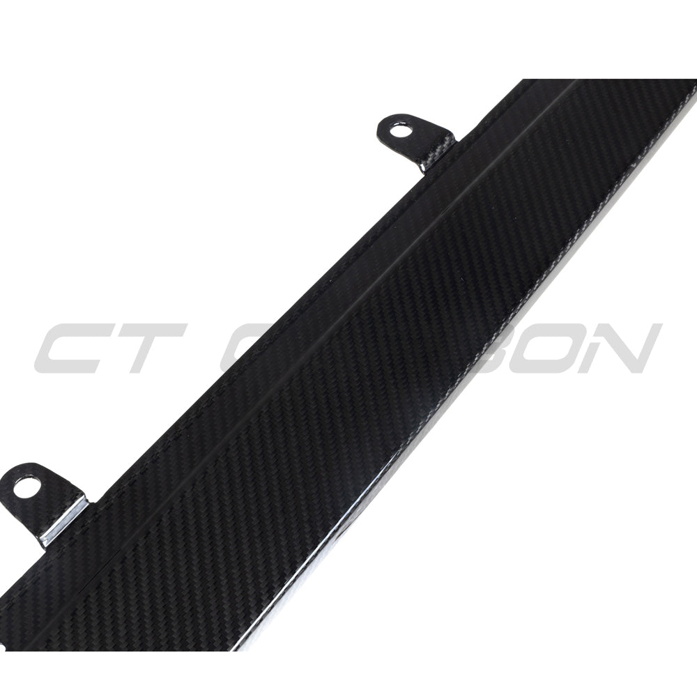 CT Carbon Dry Carbon Side Skirt Extensions for BMW F90 M5 (2018-2024) & G30/G31 5 Series Saloon/Touring (2016-2023) - Pre-Preg Carbon Fibre Sill/Rocker Panel Side Splitters Side Blades Aero Skirts M Performance Style Gloss