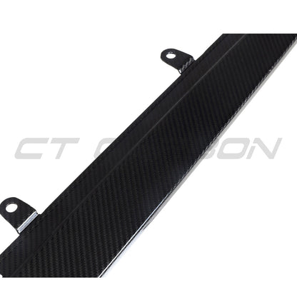 CT Carbon Dry Carbon Side Skirt Extensions for BMW F90 M5 (2018-2024) & G30/G31 5 Series Saloon/Touring (2016-2023) - Pre-Preg Carbon Fibre Sill/Rocker Panel Side Splitters Side Blades Aero Skirts M Performance Style Gloss