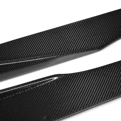 BMW M2 / M2 Competition (M2C) F87 Carbon Fibre/Fiber Side Skirts MT Style – Side Splitters, Sill/Rocker Panel Extensions, Side Blades Aero Skirts (2016-2021)
