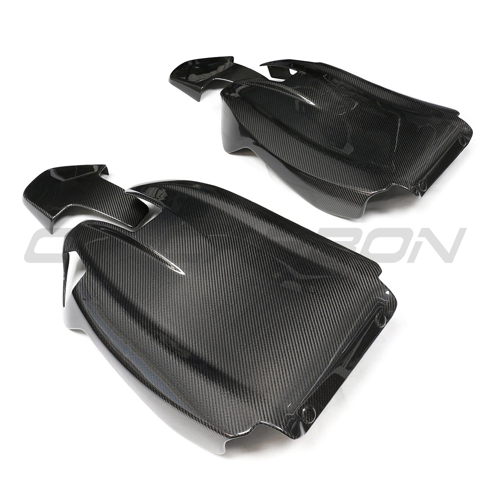 BMW G82/G83 M4, G87 M2, F92/F93 M8, G42 2 Series Dry Carbon Fibre Seat Back Covers & Rear Seat Shells - CT Carbon High Gloss Pre-Preg Overlay, M Performance Style Interior Upgrade (Coupe/Convertible)