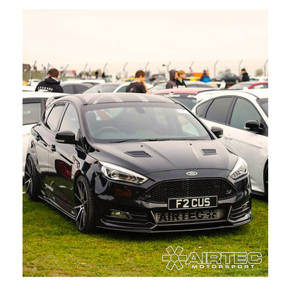 AIRTEC Pro-Series Black Front Mount Intercooler FMIC Upgrade Kit for Ford Focus Mk3/Mk3.5 ST Diesel 2.0 TDCi (ST-D) - Uprated Performance Charge Cooler, Direct Fit, UK Made, Retains Active OEM Grille Shutters