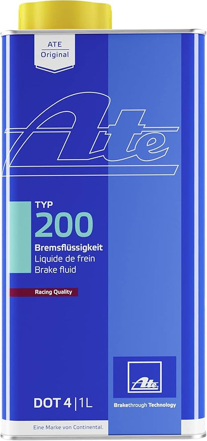 ATE TYP200 (Typ 200) DOT 4 Racing Brake Fluid 1 Litre (1L) | High Boiling Point Performance Brake Fluid for Track Day, Motorsport & Fast Road | Super Blue Successor