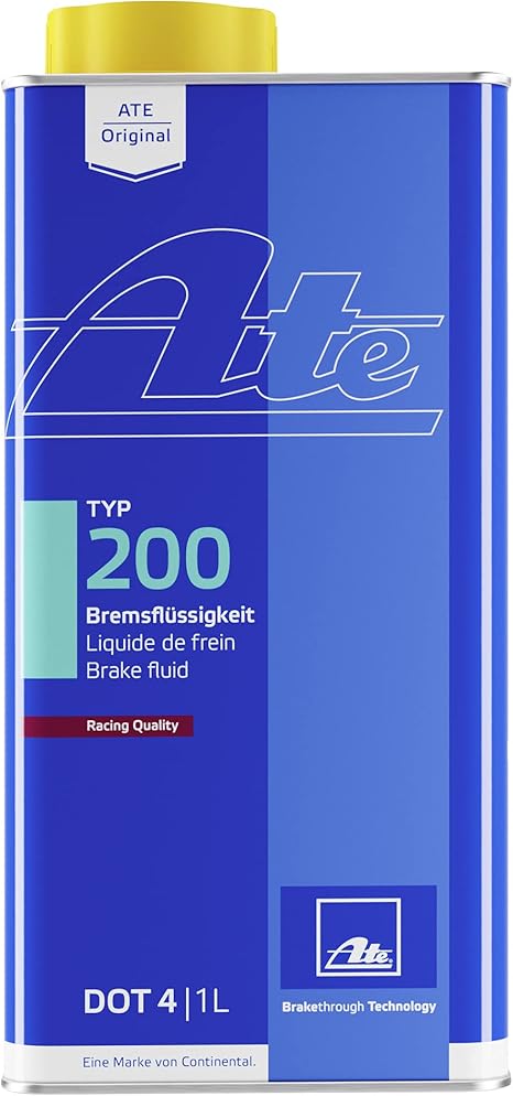 ATE TYP200 (Typ 200) DOT 4 Racing Brake Fluid 1 Litre (1L) | High Boiling Point Performance Brake Fluid for Track Day, Motorsport & Fast Road | Super Blue Successor