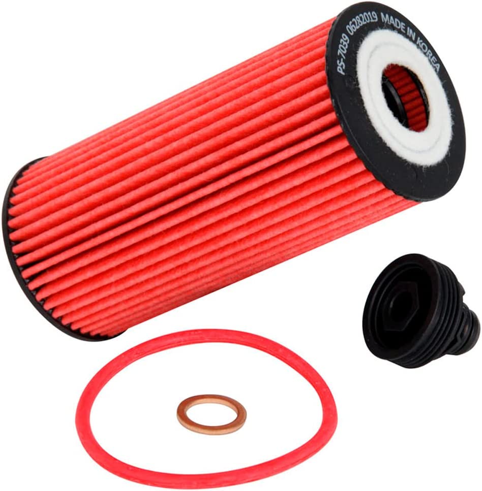 K&N PS-7039 Pro Series High-Flow Cartridge Oil Filter for BMW X1 F48, X2 F39, i8 & MINI F54 F55 F56 F57 F60 (Cooper, Cooper S, JCW) â€“ Direct-Fit Replacement for B38/B46/B48 Engines