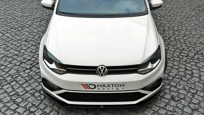 Maxton Design - FRONT SPLITTER V.2 VW POLO MK5 GTI (FACELIFT) (2014-2017)
