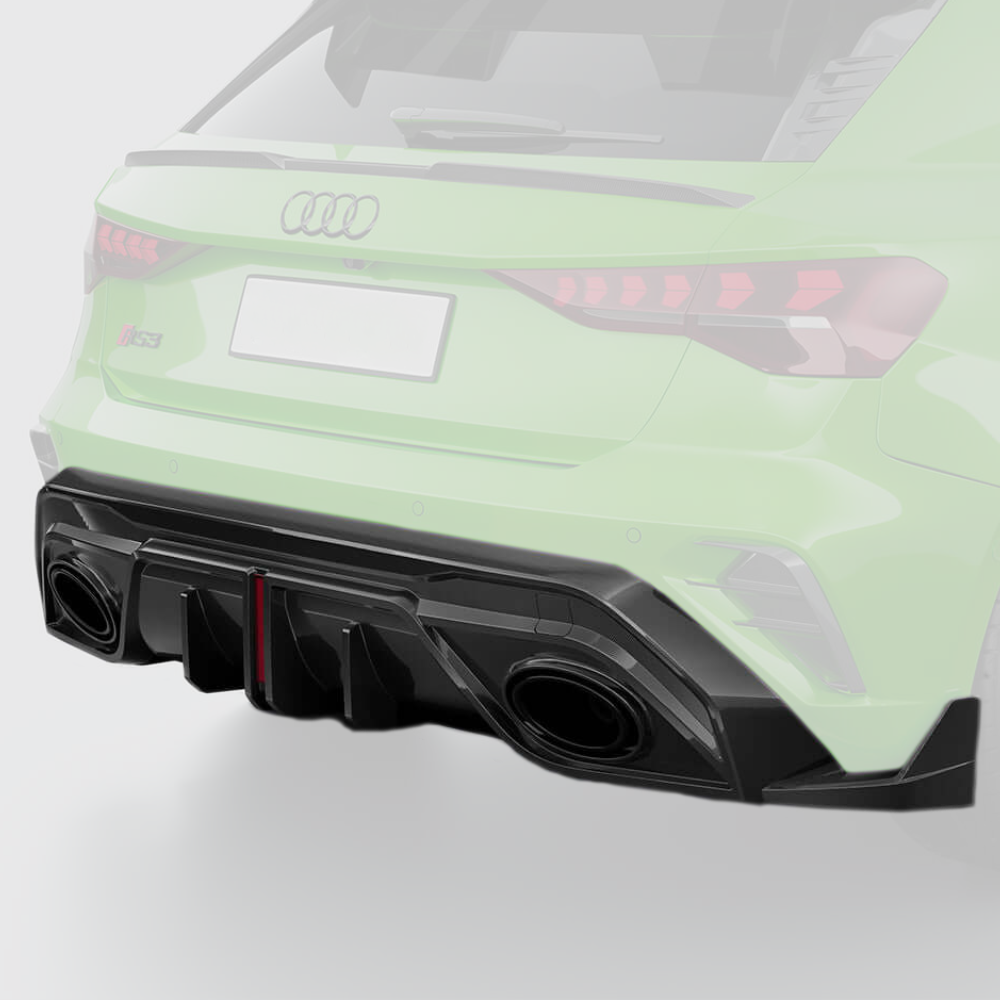 Audi RS3 8Y.5 2025 Carbon Fiber Rear Diffuser V2 Kit