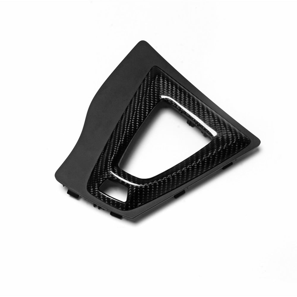 CT Carbon Alcantara & Carbon Fibre DCT Gear Selector Surround / Centre Console Trim for BMW F80 M3, F82/F83 M4 & F87 M2 Competition (RHD) – OEM-Style Replacement Shifter Bezel Frame | F8X M Performance Interior Upgrade