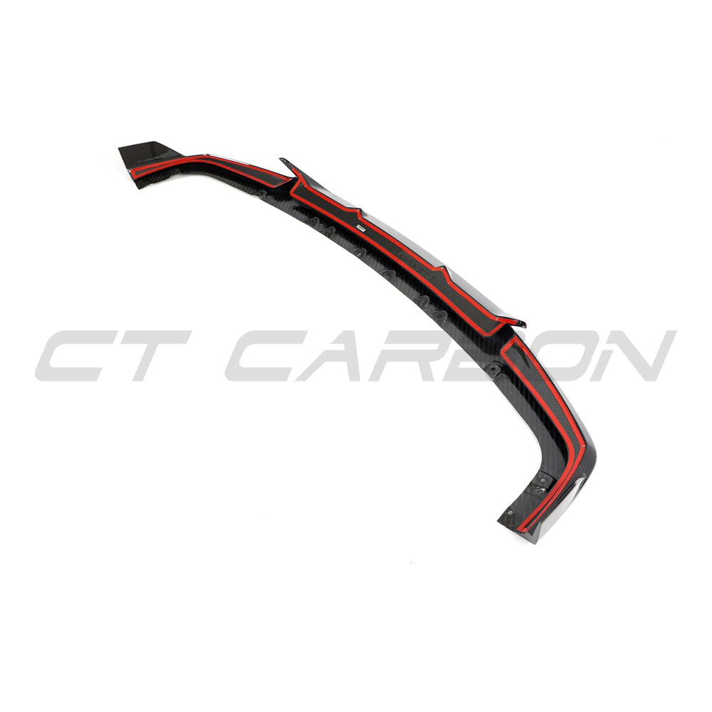BMW X5 M F95 (X5M) 2019-2022 Pre-LCI (Pre-Facelift) Carbon Fibre/Carbon Fiber Front Splitter, Front Lip Spoiler & Chin Spoiler & Front Valance | Gloss Carbon Front Bumper Lip | CT Design CT Carbon