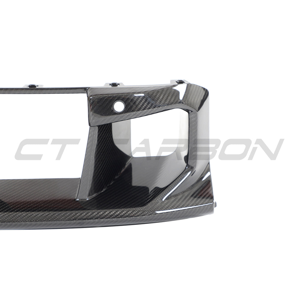 CT Design BMW M2 G87 Carbon Fibre/Fiber Front Lower Grille/Grill Center/Centre Intake Insert Surround Trim | Front Bumper Air Duct Radiator Intake Cover | 2023-2025