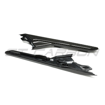 BMW M5 F90 (2017+) Real Carbon Fibre Wing/Side Vent Grille Trim Covers – Fits M5 Competition RHD UK | Fender Vent Overlays, M Performance Style Garnish by CT Carbon
