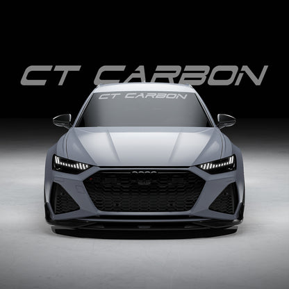 Audi RS6 C8 Avant Carbon Fibre Body Kit by CT Carbon – Complete Aero Styling Package 2019+ (Front Lip Splitter, Side Skirts, Rear Diffuser, Boot Lip Spoiler) | RS6 Estate Wagon Exterior Kit | Pre-Order UK
