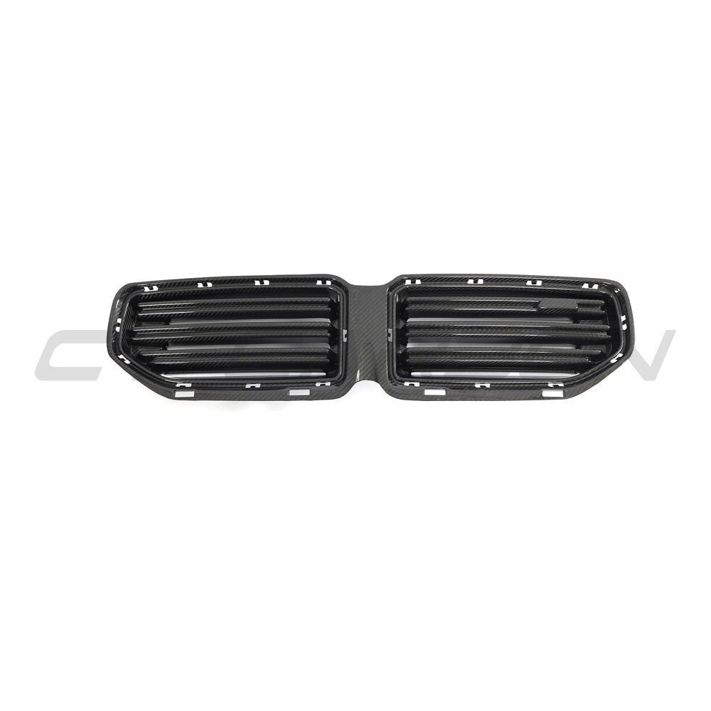 BMW M2 G87 2023+ Carbon Fibre Front Kidney Grille | CT Design Gloss Carbon Fiber Center/Centre Radiator Nose Grill, Front Bumper Intake Surround, OEM+ Styling Upgrade