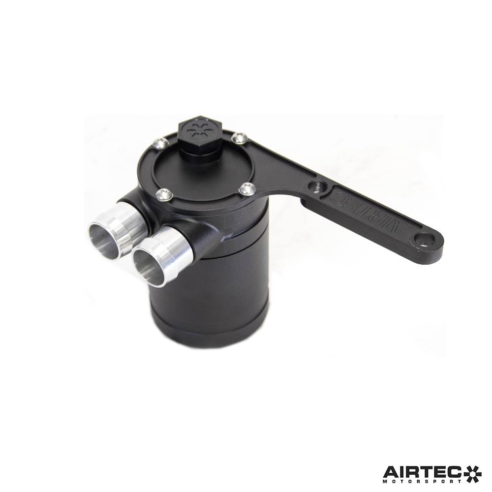 AIRTEC Motorsport BMW S55 Oil Catch Can / Oil Separator Kit for M2 Competition F87, M3 F80 & M4 F82 F83 - Direct-Fit Bolt-On, Black Anodised, Baffled, Internal Micron Filter & Integrated Dipstick