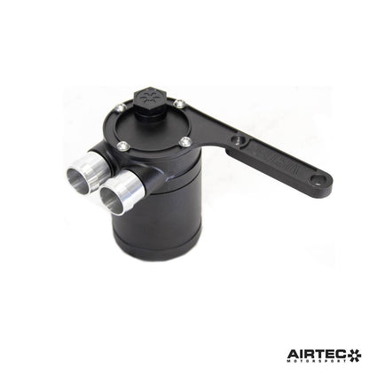 AIRTEC Motorsport BMW S55 Oil Catch Can / Oil Separator Kit for M2 Competition F87, M3 F80 & M4 F82 F83 - Direct-Fit Bolt-On, Black Anodised, Baffled, Internal Micron Filter & Integrated Dipstick