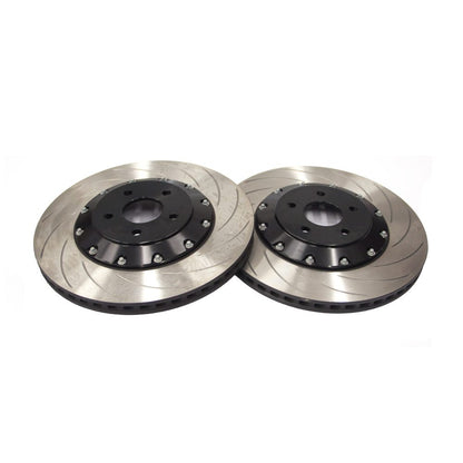 Ford Focus RS Mk3 (2016-2018) Front Brake Discs/Rotors 350x25mm 2-Piece Pair - AutoSpecialists Clubsport OE-Size Direct Replacement, Brembo 4-Pot Compatible, Curved Vane High-Carbon, Track Day/Fast Road - AP Racing Retaining Bolts Included