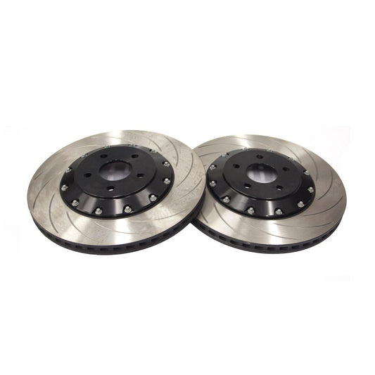Ford Focus RS Mk3 (2016-2018) Front Brake Discs/Rotors 350x25mm 2-Piece Pair - AutoSpecialists Clubsport OE-Size Direct Replacement, Brembo 4-Pot Compatible, Curved Vane High-Carbon, Track Day/Fast Road - AP Racing Retaining Bolts Included