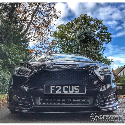 AIRTEC Pro-Series Black Front Mount Intercooler FMIC Upgrade Kit for Ford Focus Mk3/Mk3.5 ST Diesel 2.0 TDCi (ST-D) - Uprated Performance Charge Cooler, Direct Fit, UK Made, Retains Active OEM Grille Shutters