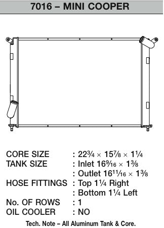 CSF 02-07 Mini Cooper S (R50/R52/R53) High-Performance All-Aluminum Radiator