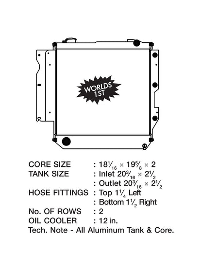 CSF 05-06 Jeep Wrangler Heavy Duty (AT & MT) High-Performance All-Aluminum Radiator
