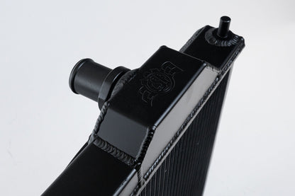 CSF Mitsubishi Evo 7/8/9 Full Size Slim Radiator w/ 12in SPAL Fan - Black