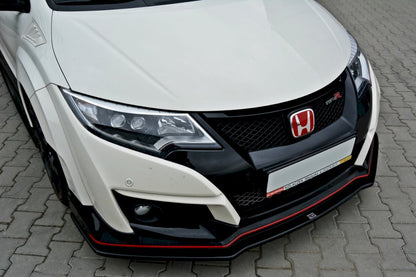 Maxton Design - FRONT SPLITTER V.1 HONDA CIVIC IX TYPE R (2015-2017)