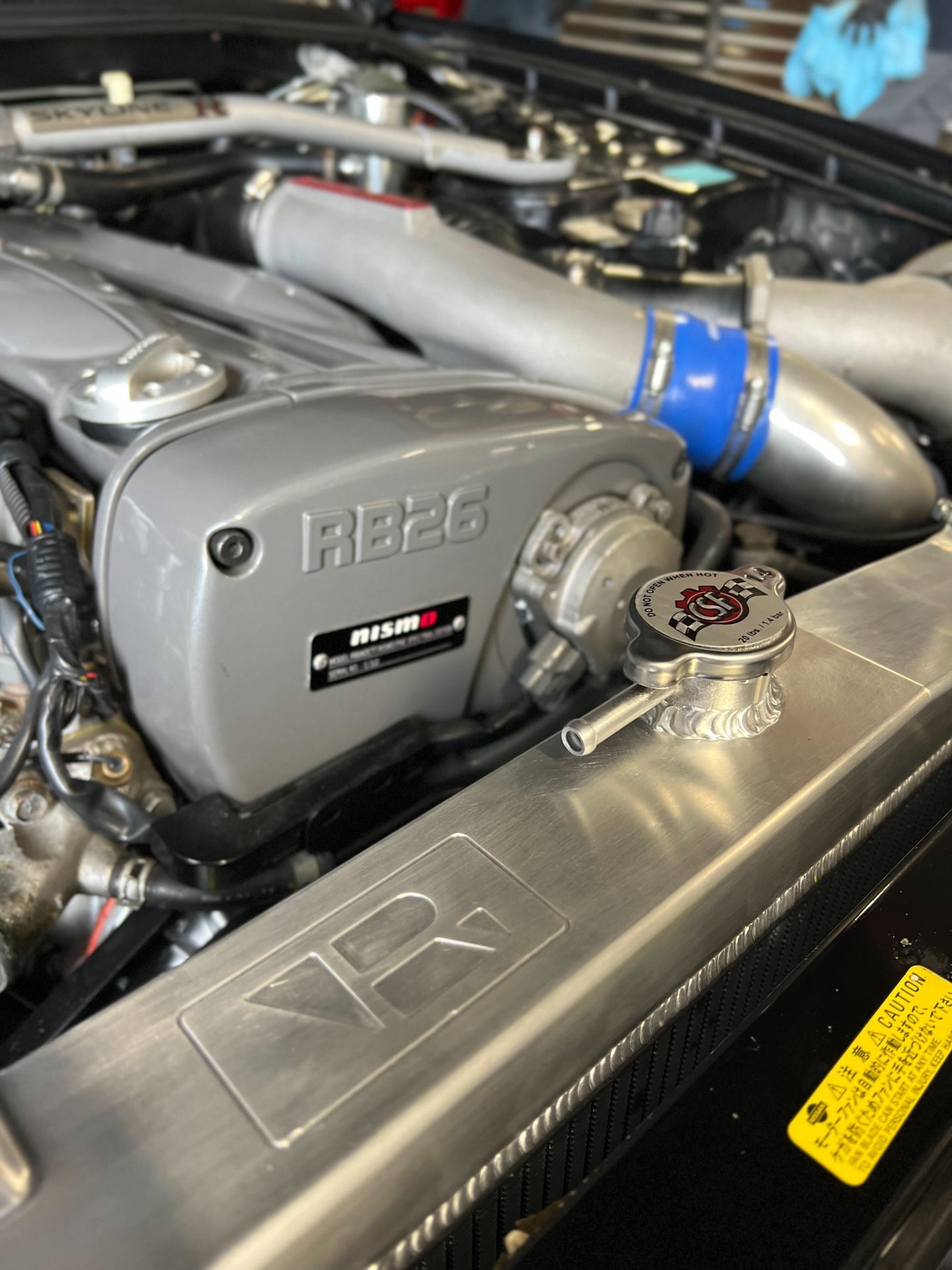 CSF R33 Skyline GT-R/GTS Full Billet Aluminum High-Performance Radiator - Black