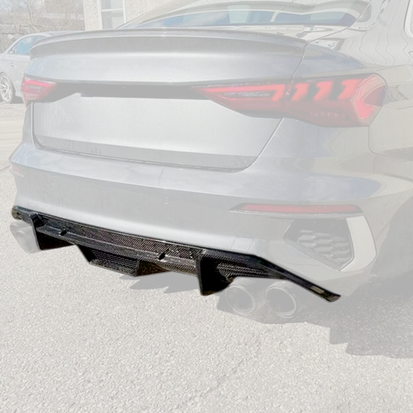 Audi S3 8Y 2021+ Carbon Fiber Rear Diffuser