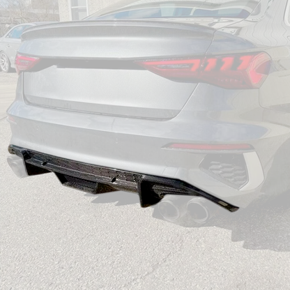 Audi S3 8Y 2021+ Carbon Fiber Rear Diffuser