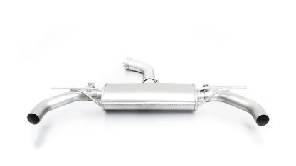 Remus Performance Rear Silencer L/R Backbox, Quad 4x76mm Straight-Cut Chrome Tips, for Seat Leon Cupra 2.0 TSI 5F Mk3 (2017+) 221 kW CJXC, Stainless Steel, EEC Approved, Non-GPF/OPF