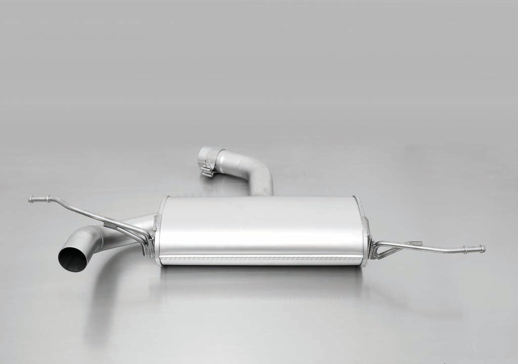 Remus Sports Rear Silencer / Back Box Muffler – Twin 84mm Tips – Audi A3 8P 2.0 TDI Diesel 125kW 2003-2012 Left Exit – Stainless Steel Axle-Back Performance Exhaust, Twin Tailpipes, ECE/EEC Approved, Road Legal