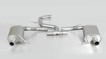 Remus Axle-Back Rear Silencer/Muffler Back Box for SEAT Leon Cupra 300 5F ST Estate Wagon 2.0 TSI CJXC 2017-2018 (Non-GPF/OPF) | Twin 133x85mm Oval Angled Chrome Tips | 70mm Stainless | ECE Approved Sport Exhaust