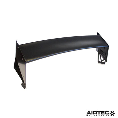 Ford Fiesta ST Mk7 (2013-2017) Rear Wing Spoiler Big Wing - AIRTEC Motorsport Boot Lid/Tailgate Aerofoil for ST180 ST200 | High Level Hatchback Spoiler | Satin Black Blade, Gloss Black/Race Red/Frozen White Endplates | UK-Made Track Day Upgrade