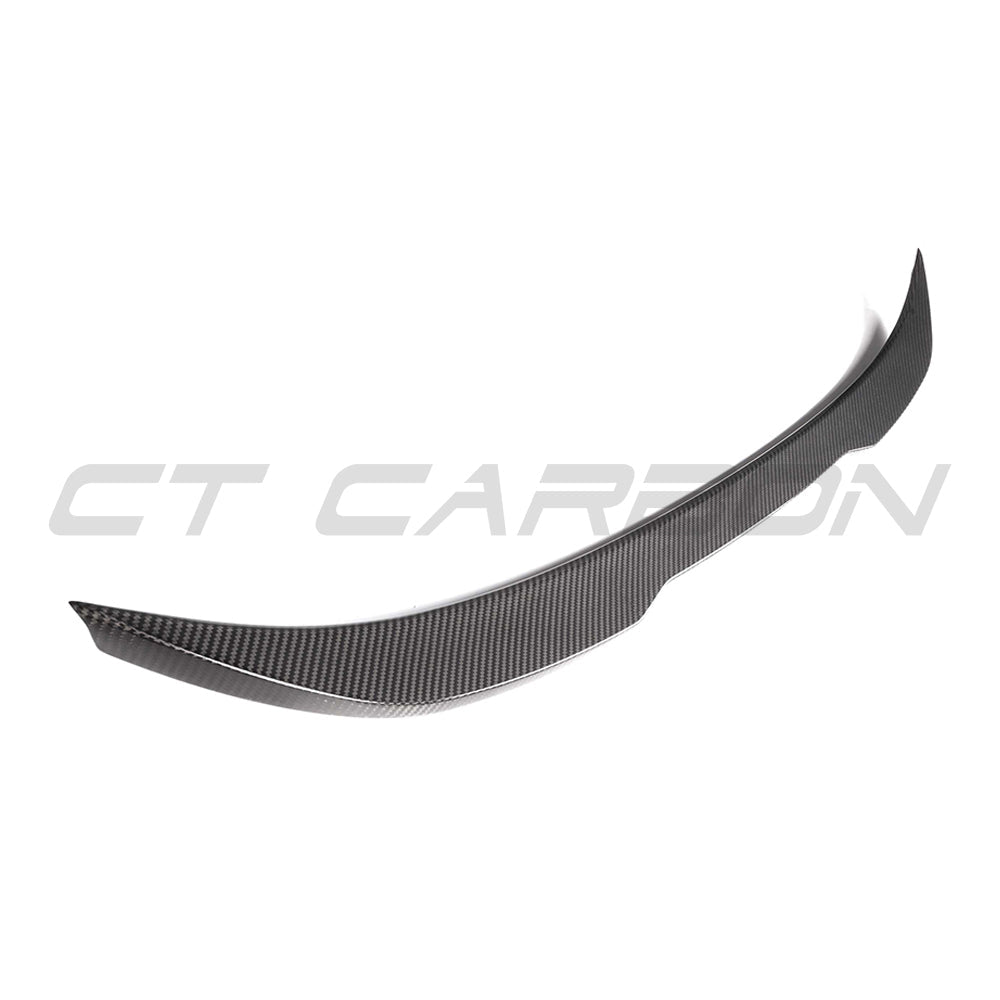CT Carbon V2 Style Dry Carbon Fibre Boot Lid Spoiler / Trunk Lip for BMW F80 M3 & F30 3 Series Sedan Saloon 2011–2020 – Gloss 2x2 Twill Pre-Preg Autoclaved Rear Lip Decklid Tail Wing