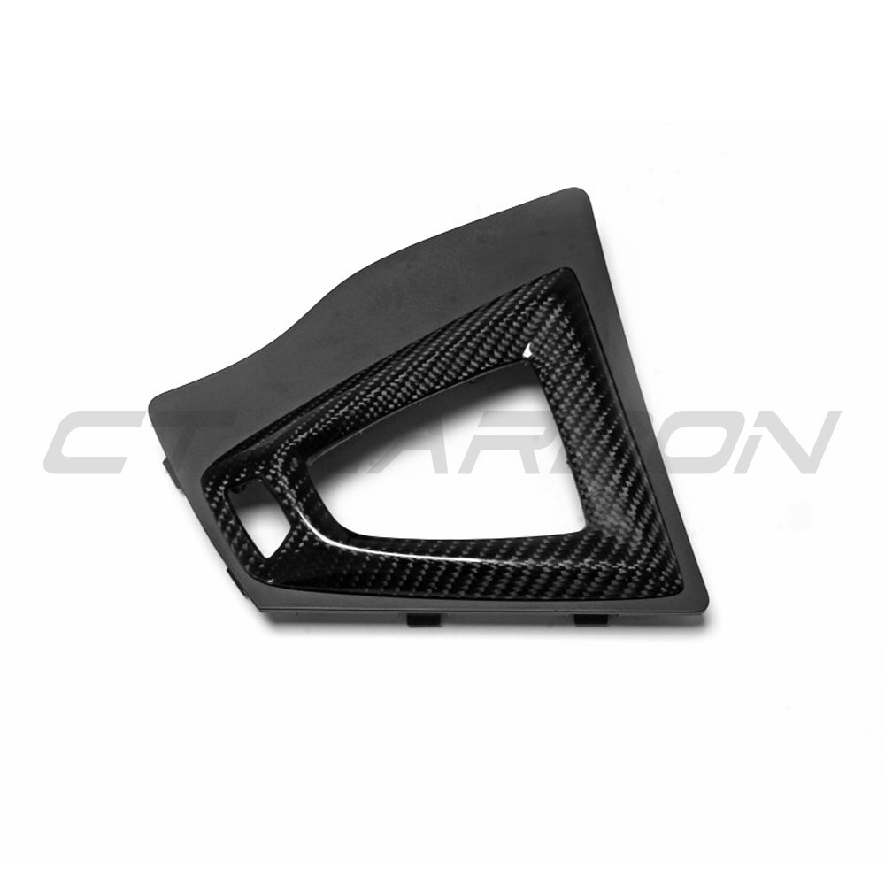 CT Carbon Alcantara & Carbon Fibre DCT Gear Selector Surround / Centre Console Trim for BMW F80 M3, F82/F83 M4 & F87 M2 Competition (RHD) – OEM-Style Replacement Shifter Bezel Frame | F8X M Performance Interior Upgrade