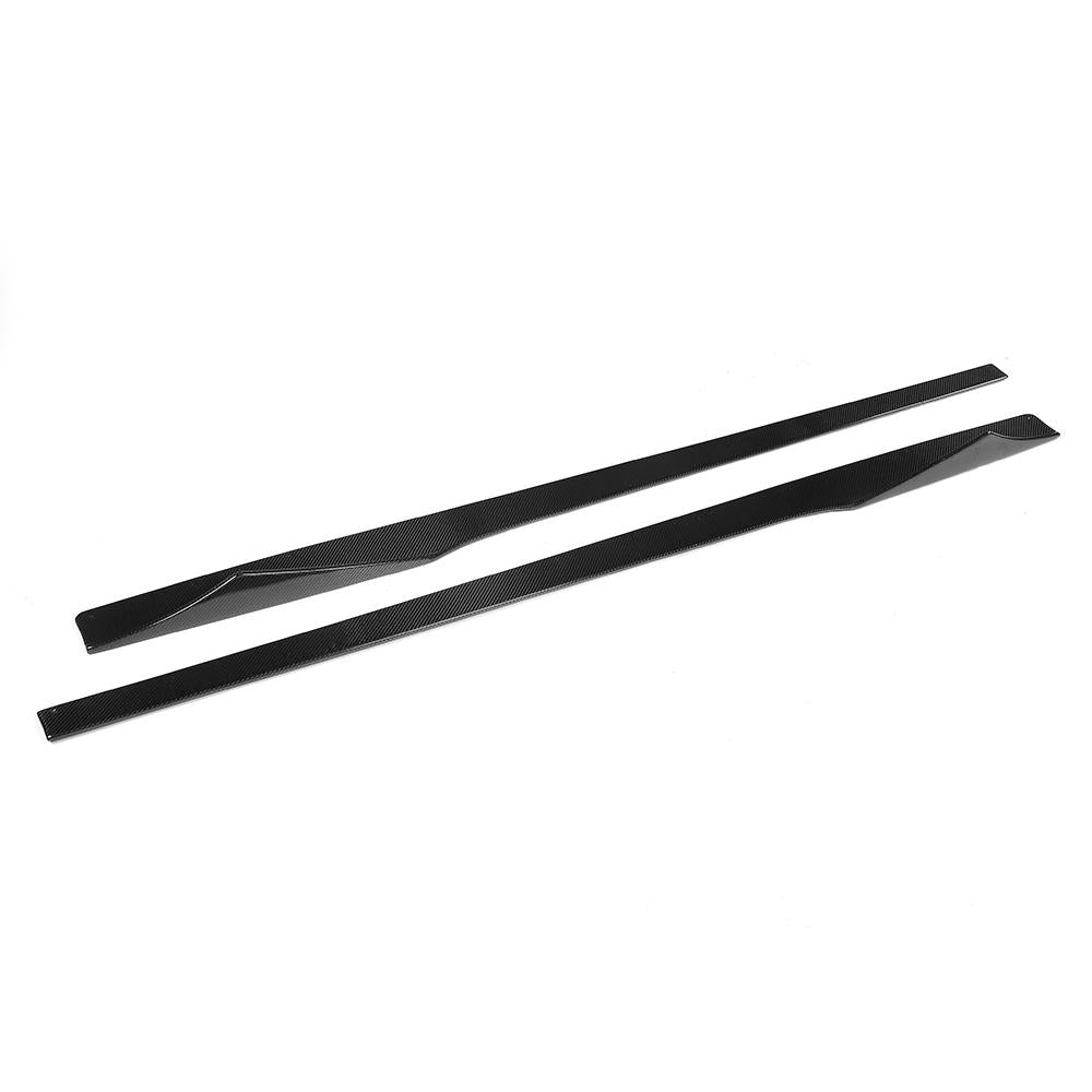 BMW M2/M2C F87 2016–2021 Carbon Fibre (Carbon Fiber) Side Skirts MT Style – Side Skirt/Rocker/Sill Extensions, Side Lips – CT Carbon Aero Blades | Pair | Body Kit Upgrade