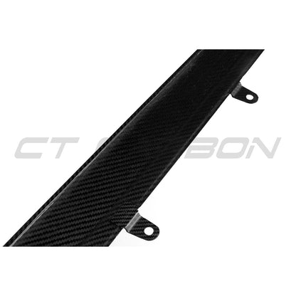 CT Carbon Dry Carbon Side Skirt Extensions for BMW F90 M5 (2018-2024) & G30/G31 5 Series Saloon/Touring (2016-2023) - Pre-Preg Carbon Fibre Sill/Rocker Panel Side Splitters Side Blades Aero Skirts M Performance Style Gloss