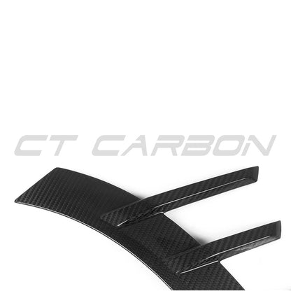 BMW M2 Coupe G87 2023+ Carbon Fibre Rear Quarter Garnish / Side Fender Wing Moulding/Molding – CT Carbon Wheel Arch Trim, Quarter Panel Accent, Pre-Preg High Gloss Overlay Covers