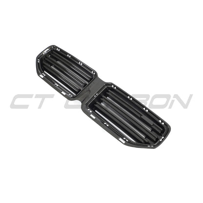 BMW M2 G87 2023+ Carbon Fibre Front Kidney Grille | CT Design Gloss Carbon Fiber Center/Centre Radiator Nose Grill, Front Bumper Intake Surround, OEM+ Styling Upgrade