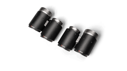 Akrapovic Slip-On Line Titanium Rear Silencer | Axle-Back Exhaust/Back Box for BMW M2 Competition M2C (F87/F87N) 2018+ | OPF/GPF & Non-OPF Compatible | ECE Approved | Carbon Fibre Tailpipes | Lightweight Performance Muffler