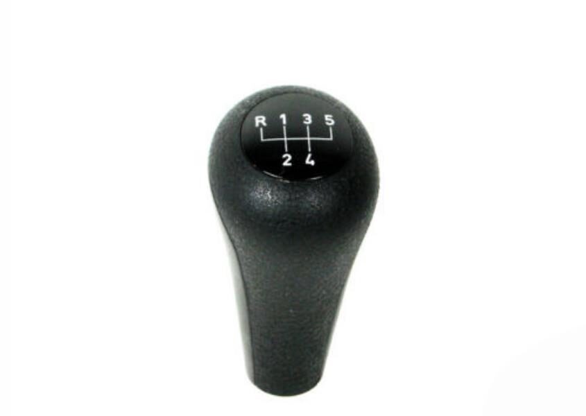 Genuine BMW Black Leather 5-Speed Manual Weighted Gear Knob (OEM)  E30 E36 E46 E34 E32 E38 E53 X5 Z3 Z4  Part 25117500299