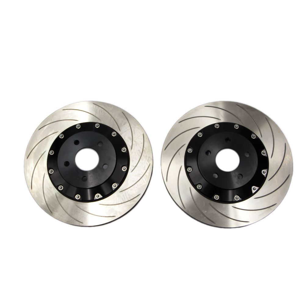 Ford Focus RS Mk3 (2016-2018) Front Brake Discs/Rotors 350x25mm 2-Piece Pair - AutoSpecialists Clubsport OE-Size Direct Replacement, Brembo 4-Pot Compatible, Curved Vane High-Carbon, Track Day/Fast Road - AP Racing Retaining Bolts Included