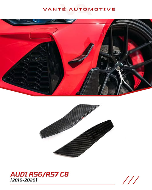 Audi RS6/RS7 C8 Carbon Fiber Front Canards