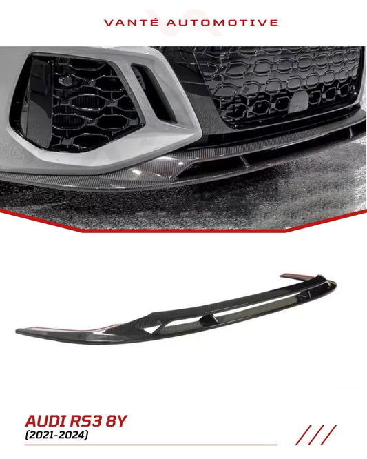 Audi RS3 8Y Carbon Fiber Front Splitter V1