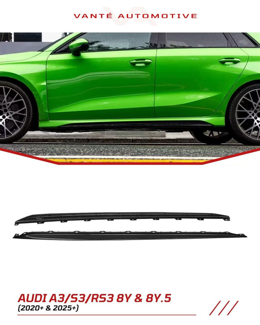 Audi RS3 8Y Carbon Fiber Side Skirts V1