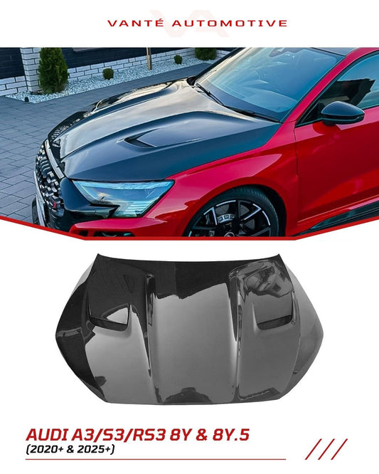 Audi S3/RS3 8Y Carbon Fiber Bonnet Hood
