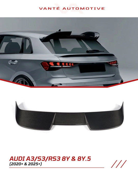 Audi A3/S3/RS3 8Y Carbon Fiber Rear Spoiler Wing