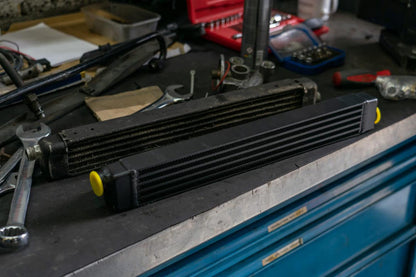 CSF BMW E30 Oil Cooler w/ fittings for OEM style and AN-10 male connections